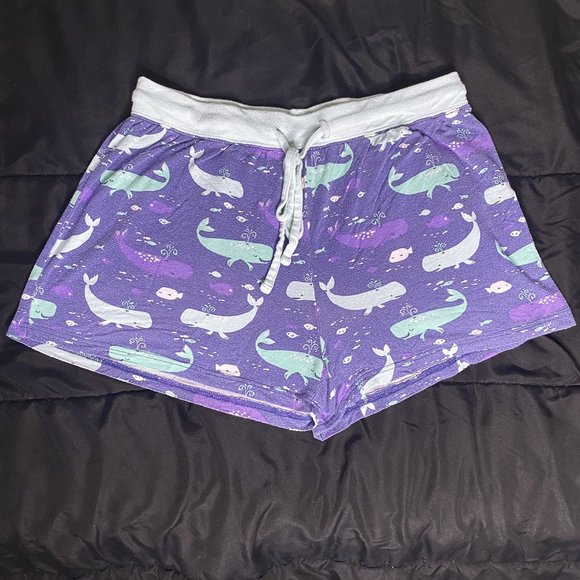 Cute Ocean / Marine Themed Pajama Shorts - M/L - Picture 1 of 3